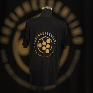 T-Shirt mit Backprint Gold