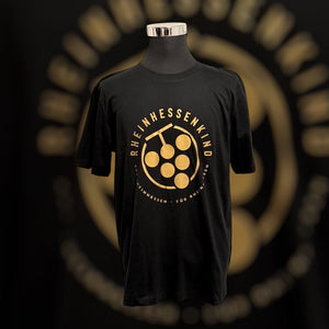 T-Shirt mit Frontlogo Gold